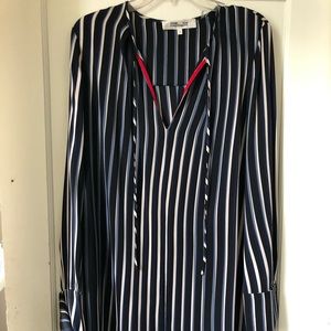 DVF Striped Shift Dress